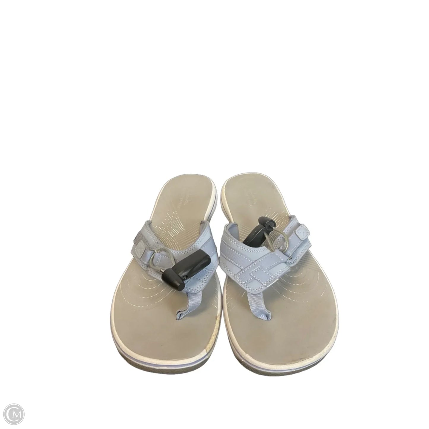 Sandals Flip Flops By Clarks In Purple, Size: 10