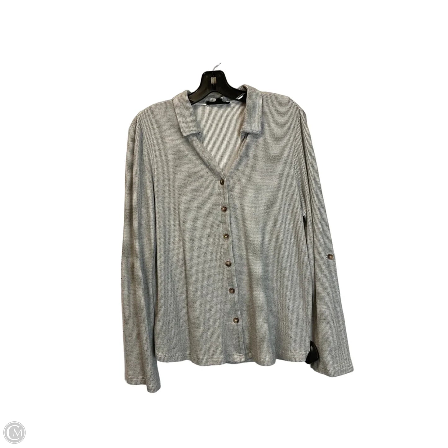 Top Long Sleeve Basic By Jane And Delancey In Grey, Size: L