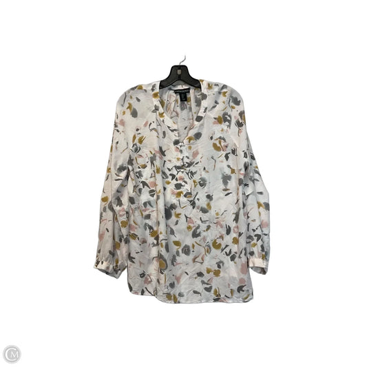 Top Long Sleeve By Cynthia Rowley In Floral Print, Size: L