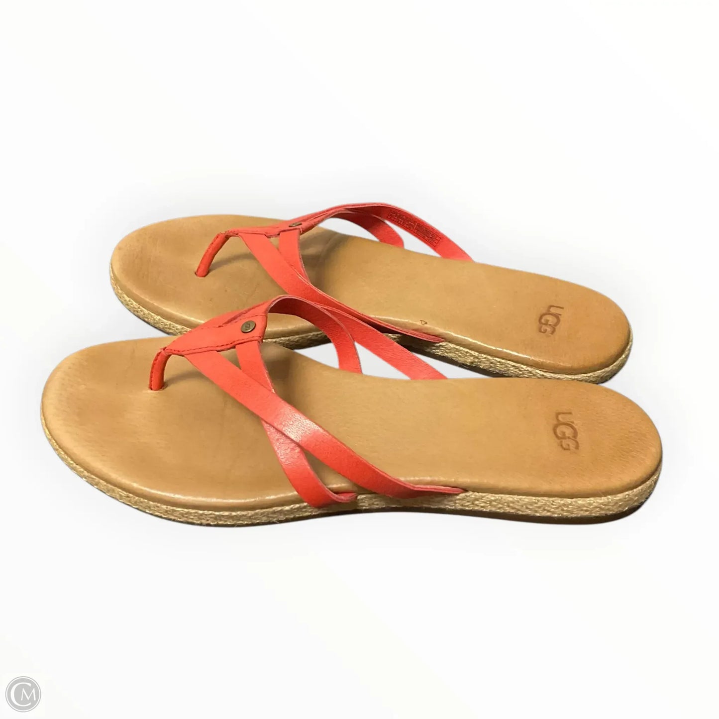 Sandals Designer By Ugg In Red, Size: 9