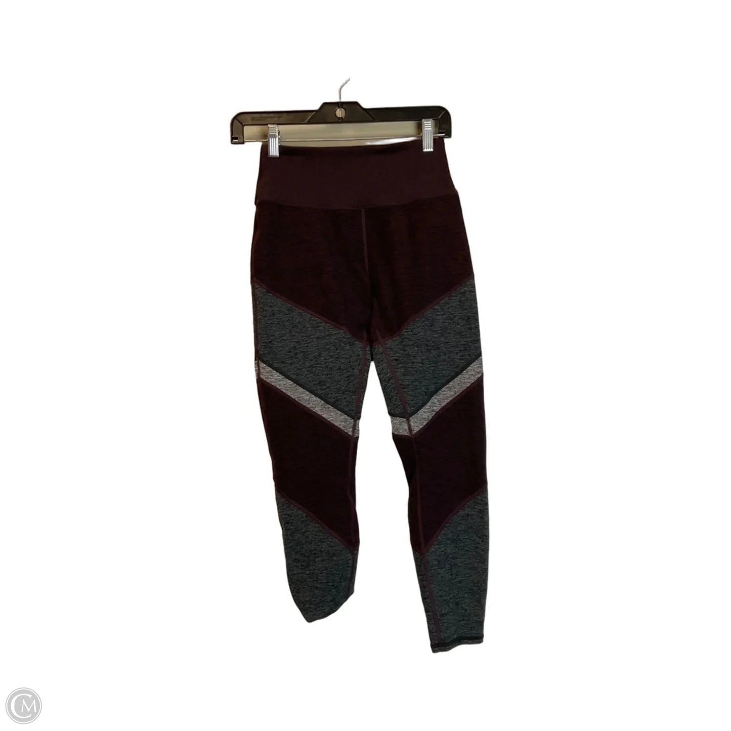 Athletic Capris By Alo In Maroon, Size: M