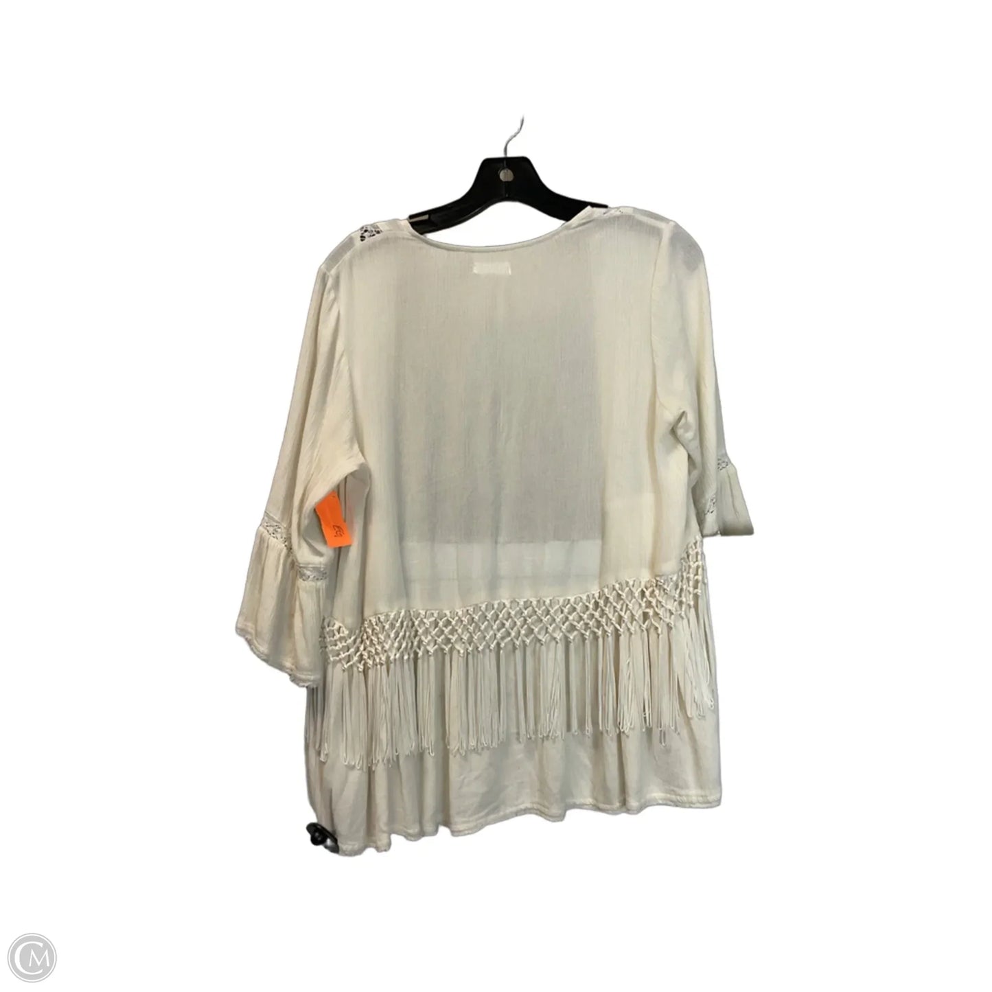 Cardigan By Clothes Mentor In White, Size: S