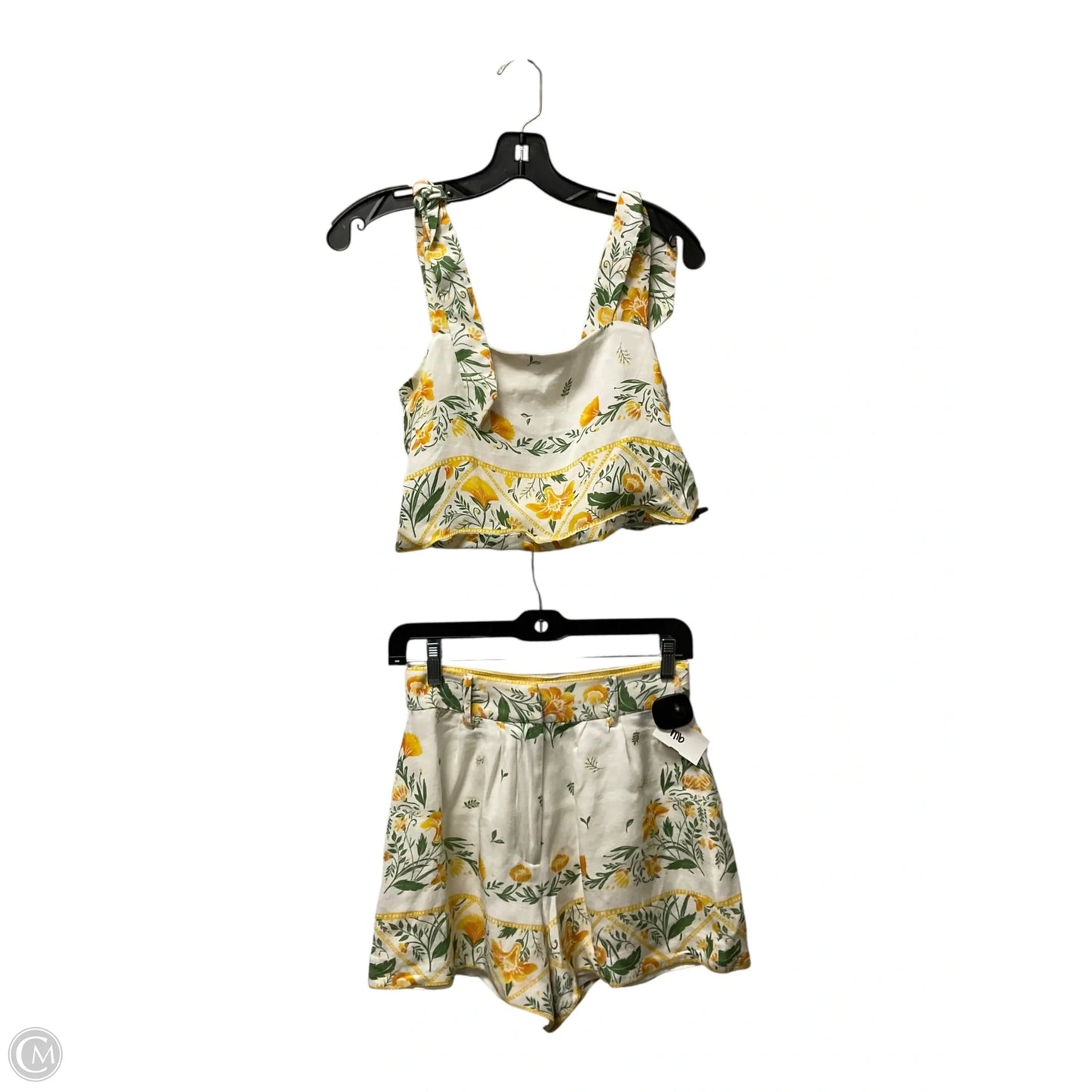 Shorts Set By Antonio Melani In Green & Yellow, Size: 0