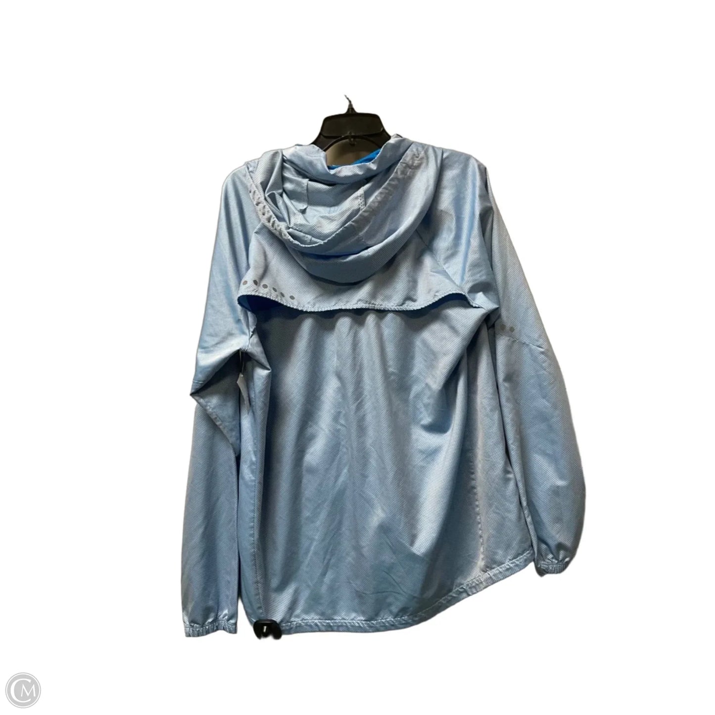 Jacket Windbreaker By Nike In Blue, Size: L