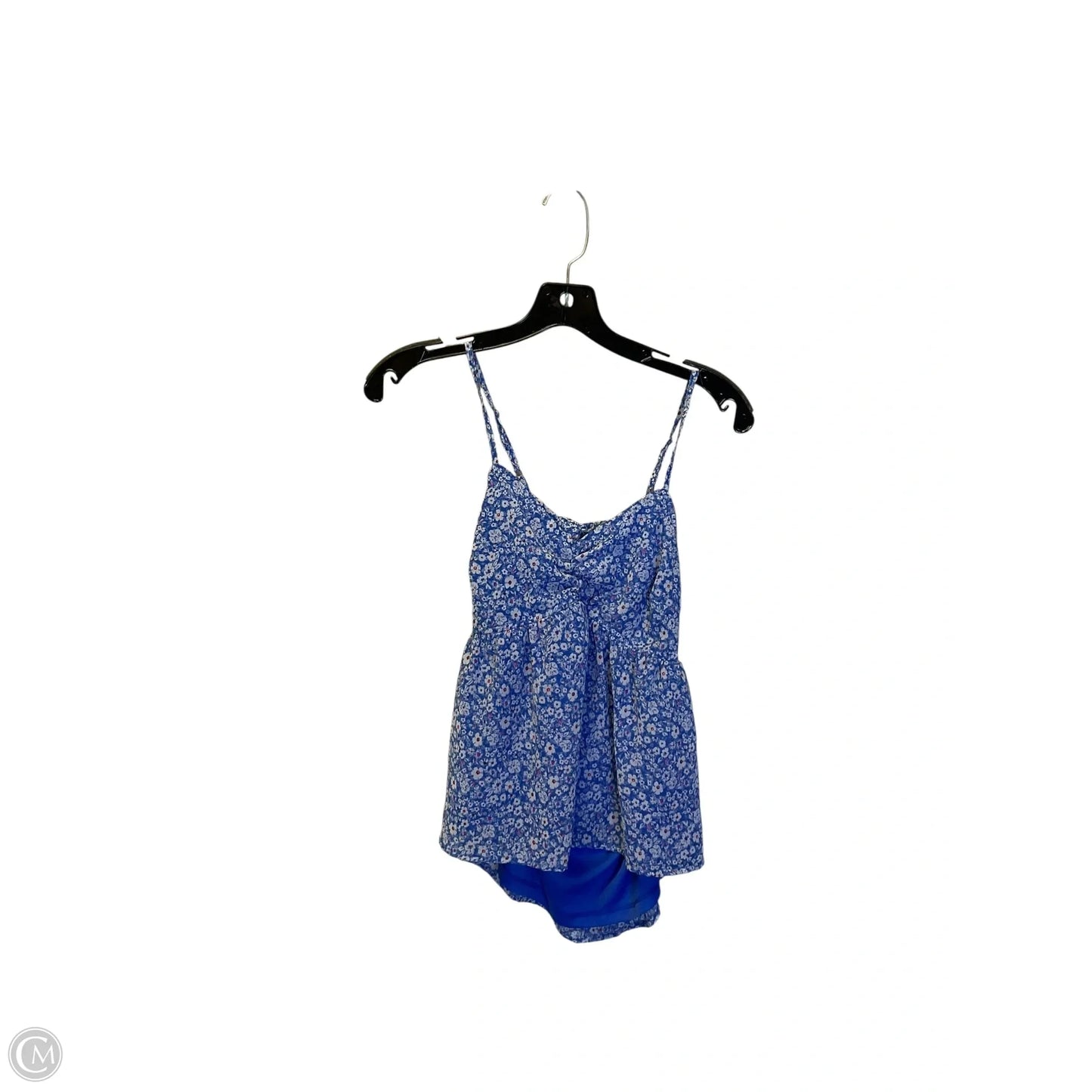Top Sleeveless By Japna In Blue & White, Size: S