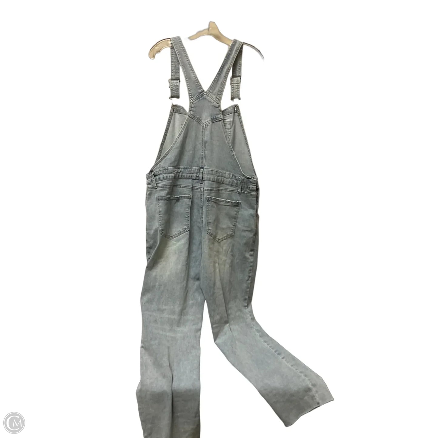 Overalls By Clothes Mentor In Blue Denim, Size: 2x