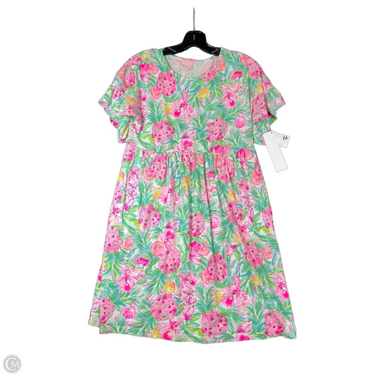 Dress Designer By Lilly Pulitzer In Green & Pink, Size: Xs