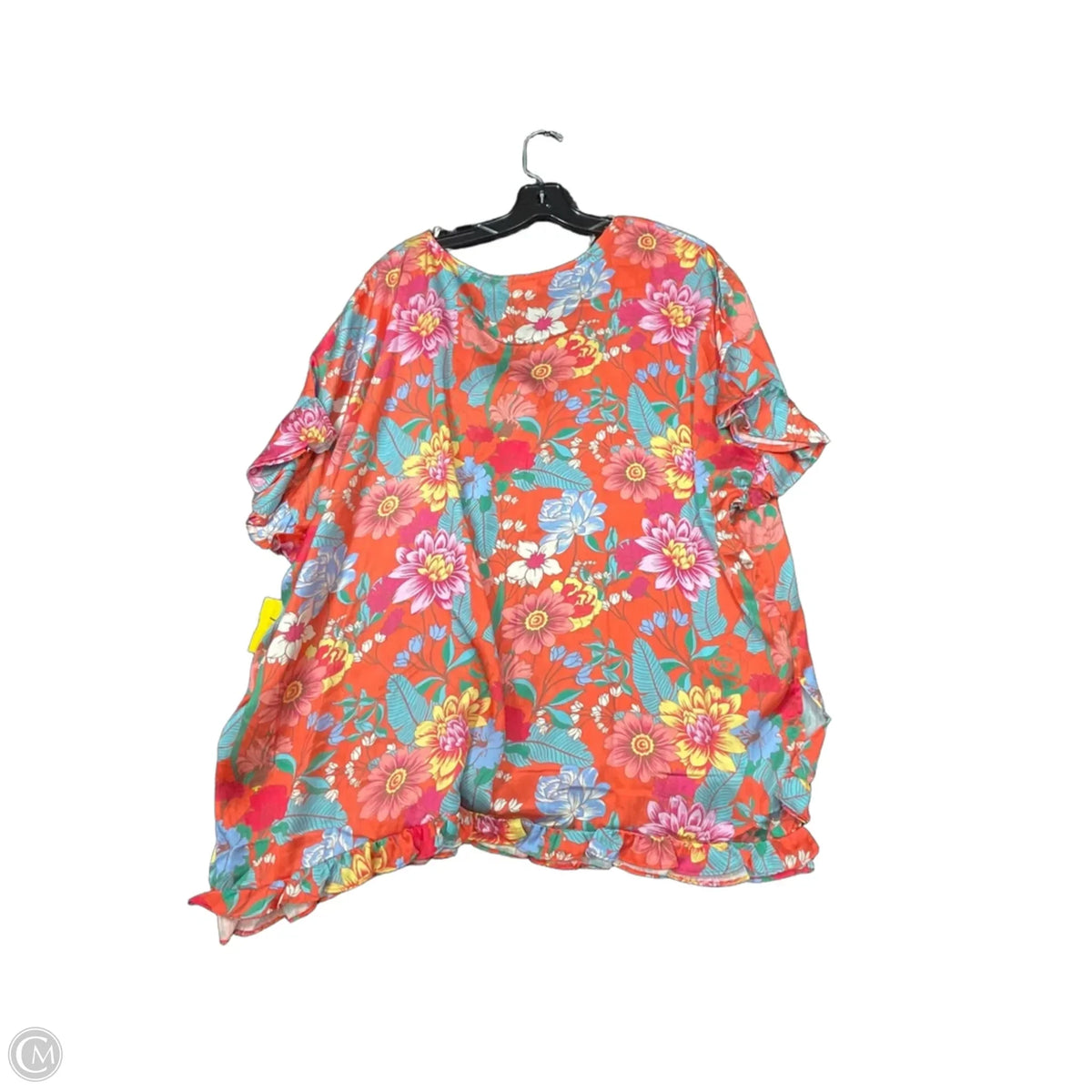 Top Short Sleeve By Umgee In Orange, Size: 1x