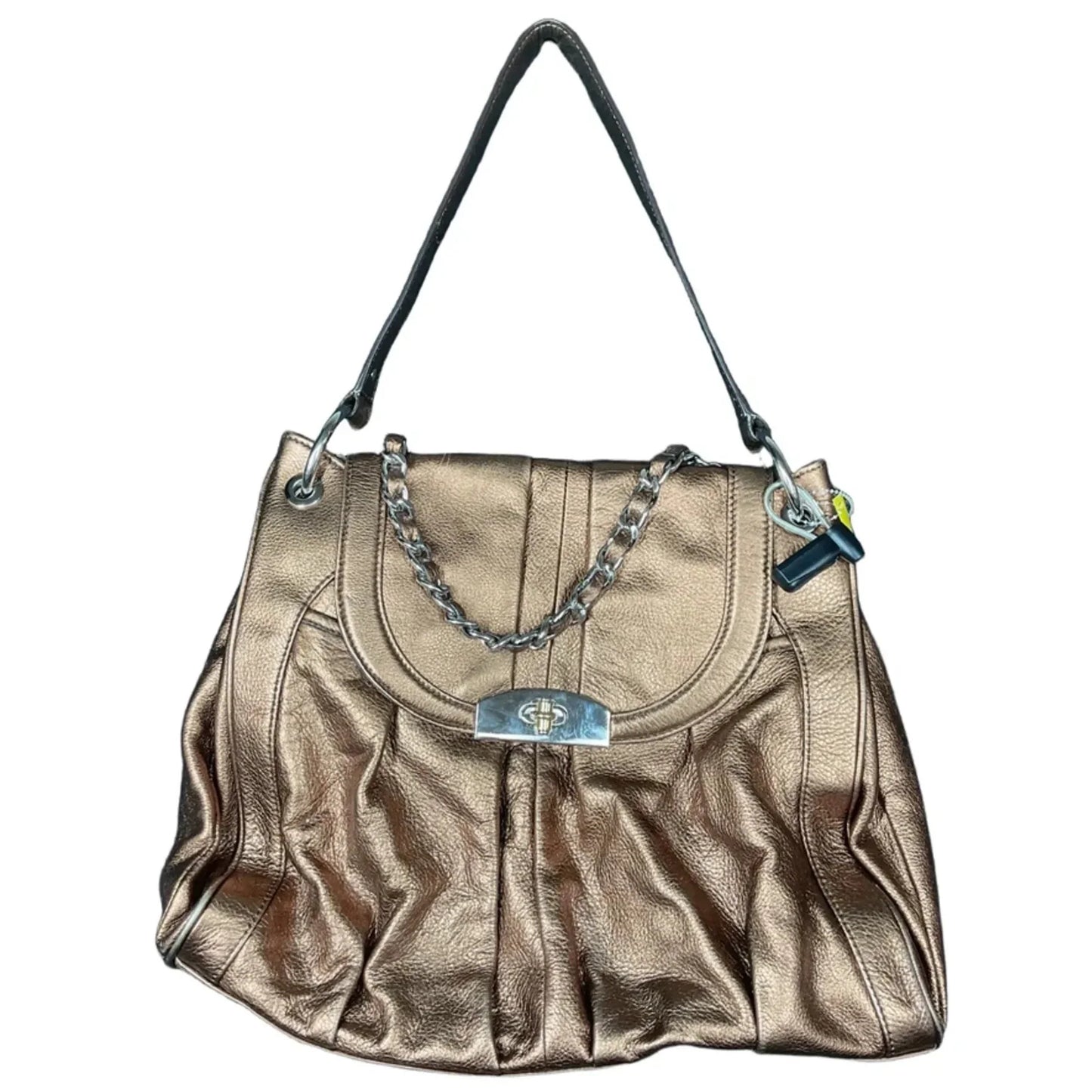 Handbag Leather By B. Makowsky, Size: Large