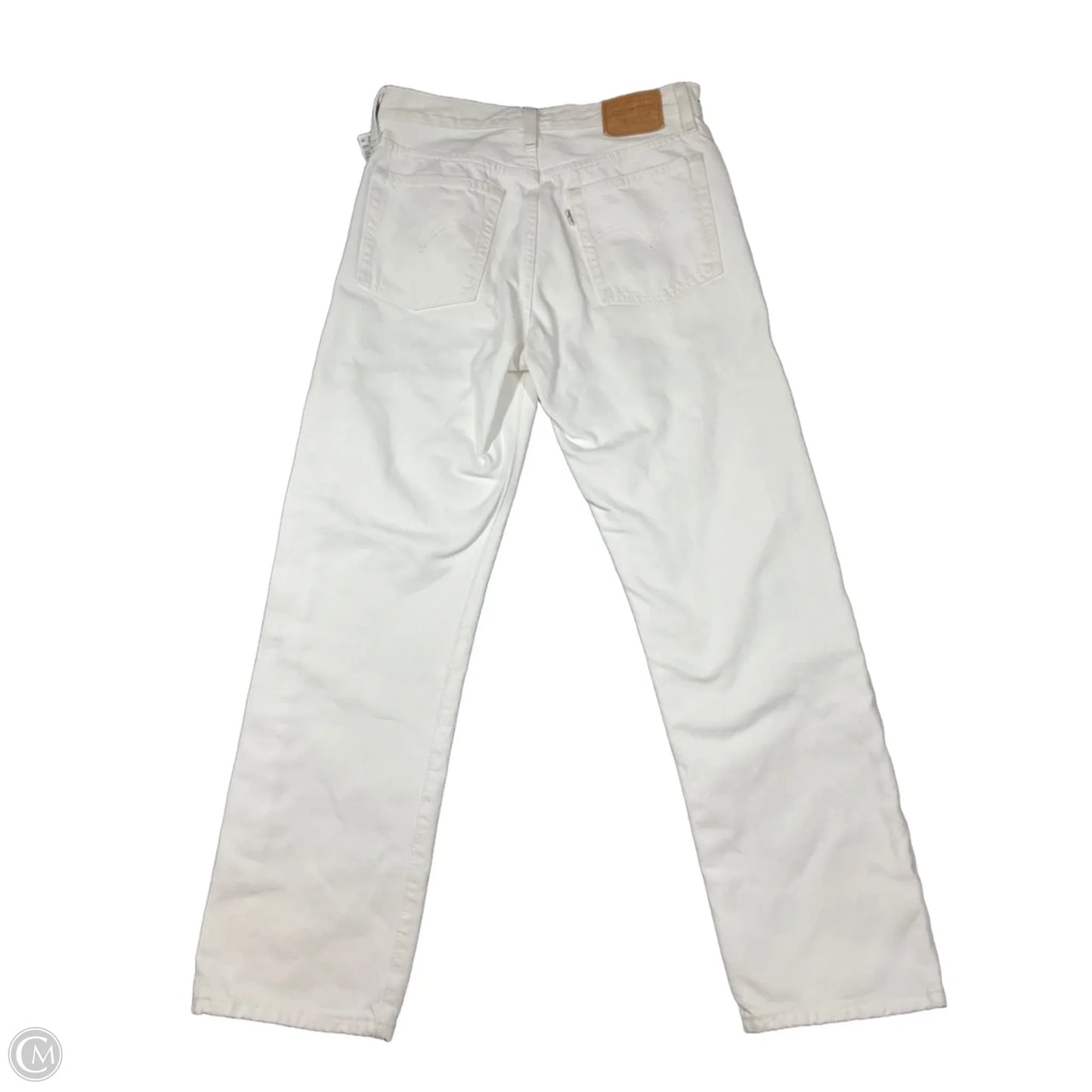Jeans Straight By Levis In White Denim, Size: 4