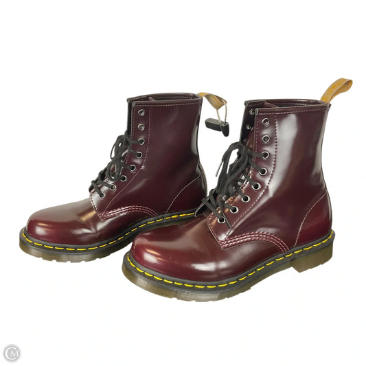 Boots Ankle Flats By Dr Martens In Red, Size: 9