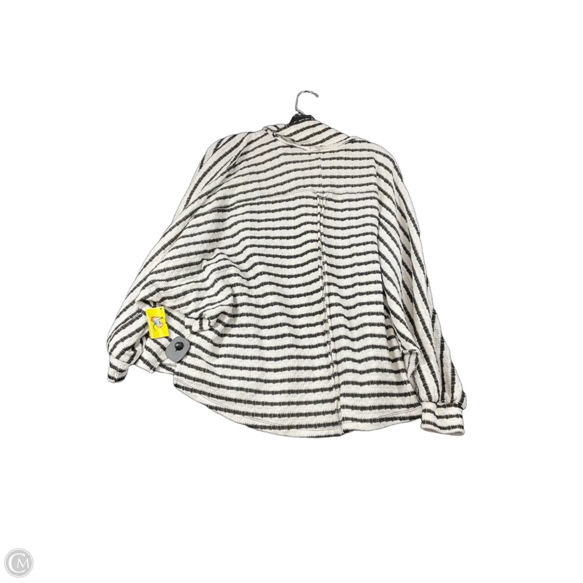 Jacket Shirt By Bucketlist In Striped Pattern, Size: S