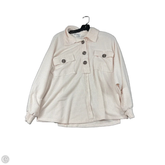 Jacket Shirt By Bucketlist In Cream, Size: S