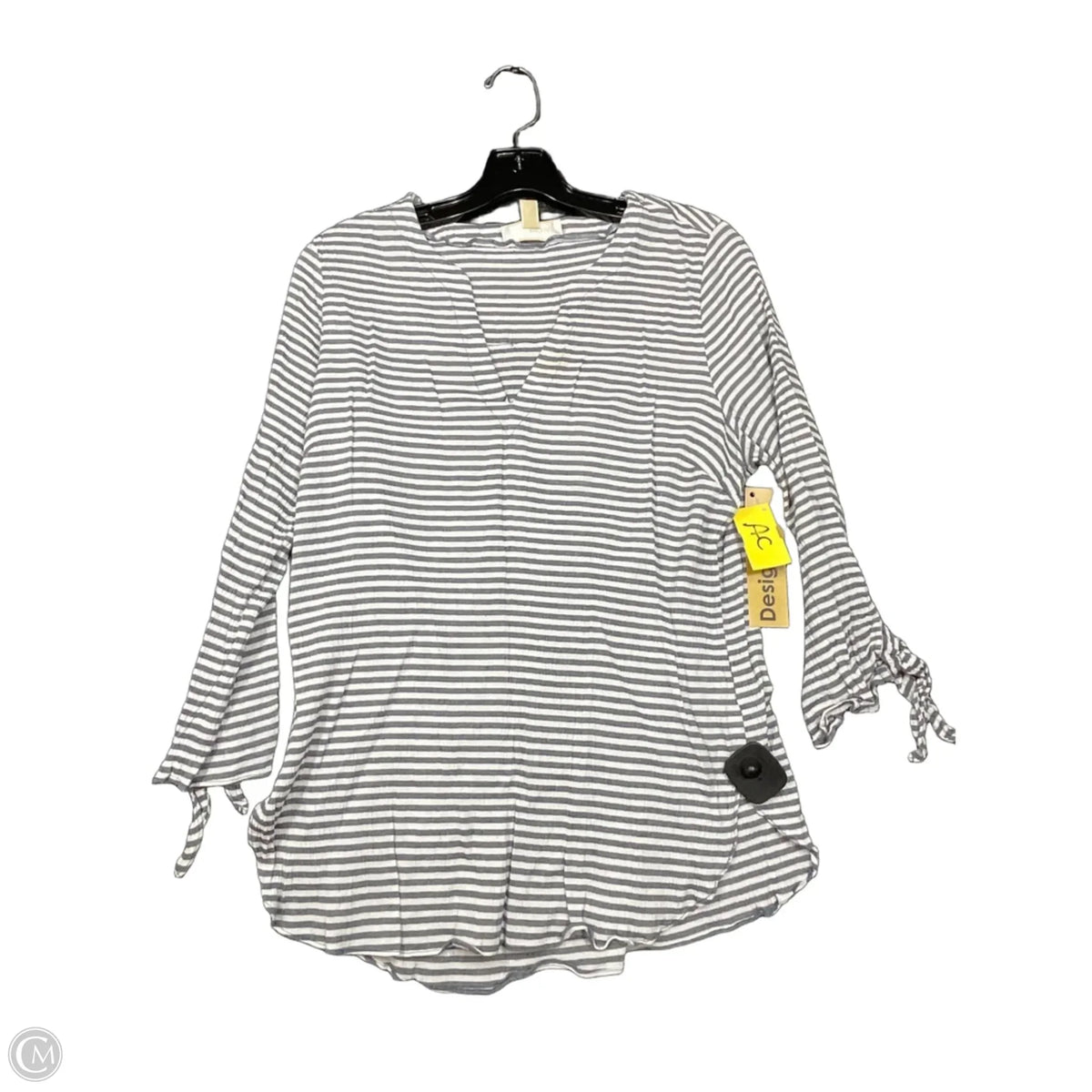 Top Long Sleeve By Michael By Michael Kors In Striped Pattern, Size: Xl