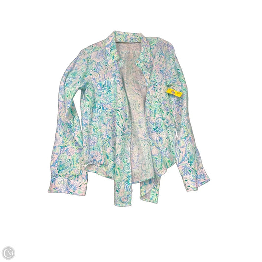Top Long Sleeve Designer By Lilly Pulitzer In Green, Size: S