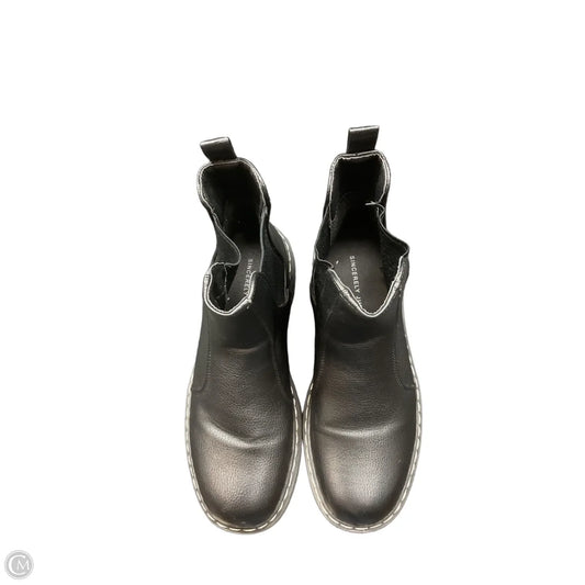 Boots Ankle Flats By Sincerely Jules In Black, Size: 7.5