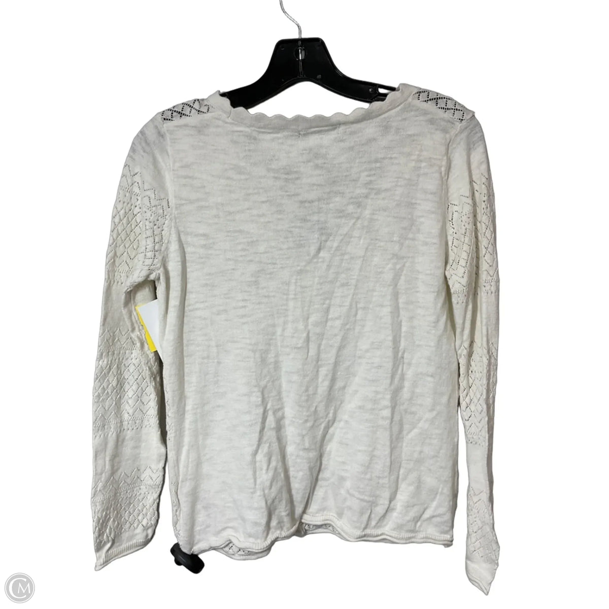 Top Long Sleeve Designer By Frye In White, Size: Small