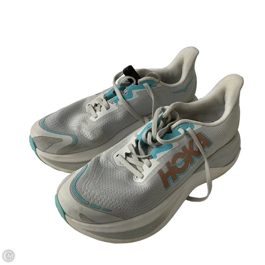 Shoes Athletic By Hoka In White, Size: 9.5