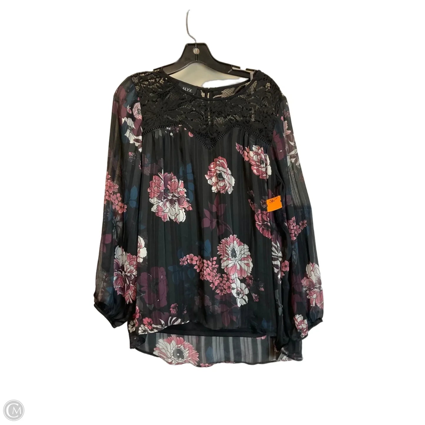 Top Long Sleeve By Alyx In Black, Size: L