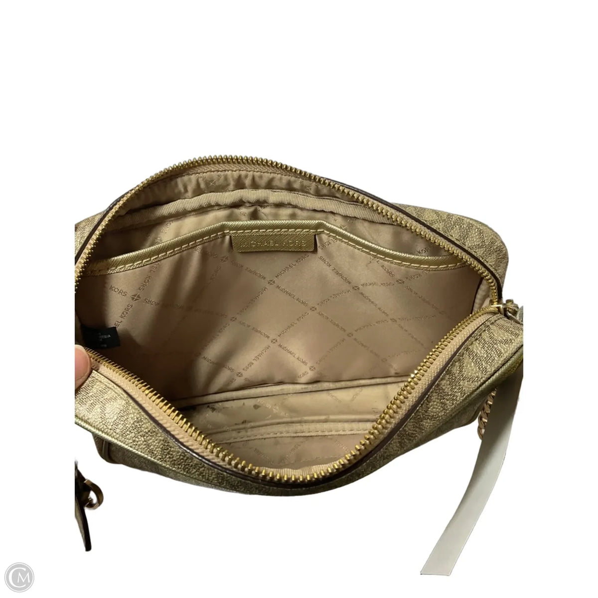 Crossbody Designer By Michael Kors, Size: Medium