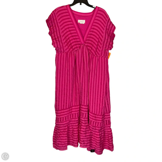 Dress Casual Maxi By Anthropologie In Pink, Size: L