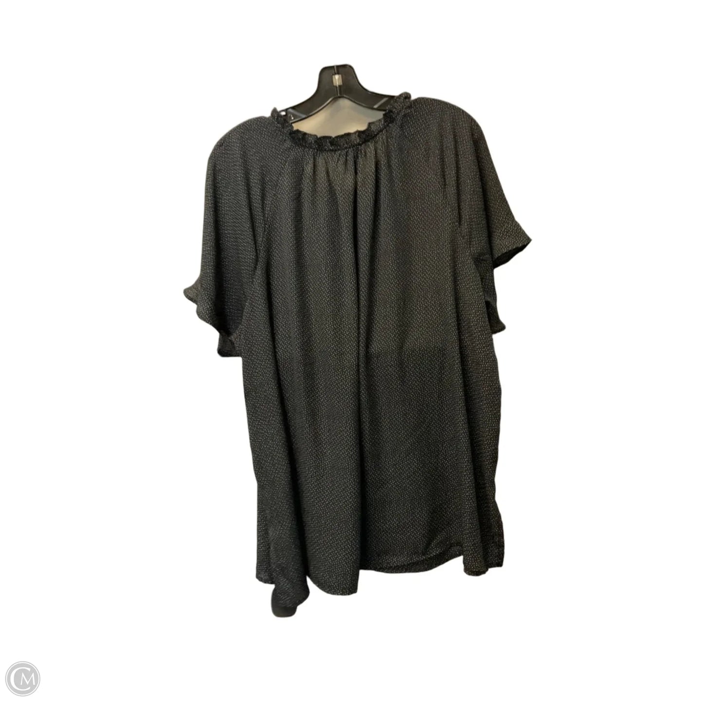 Top Short Sleeve By Liz Claiborne In Polkadot Pattern, Size: 1x