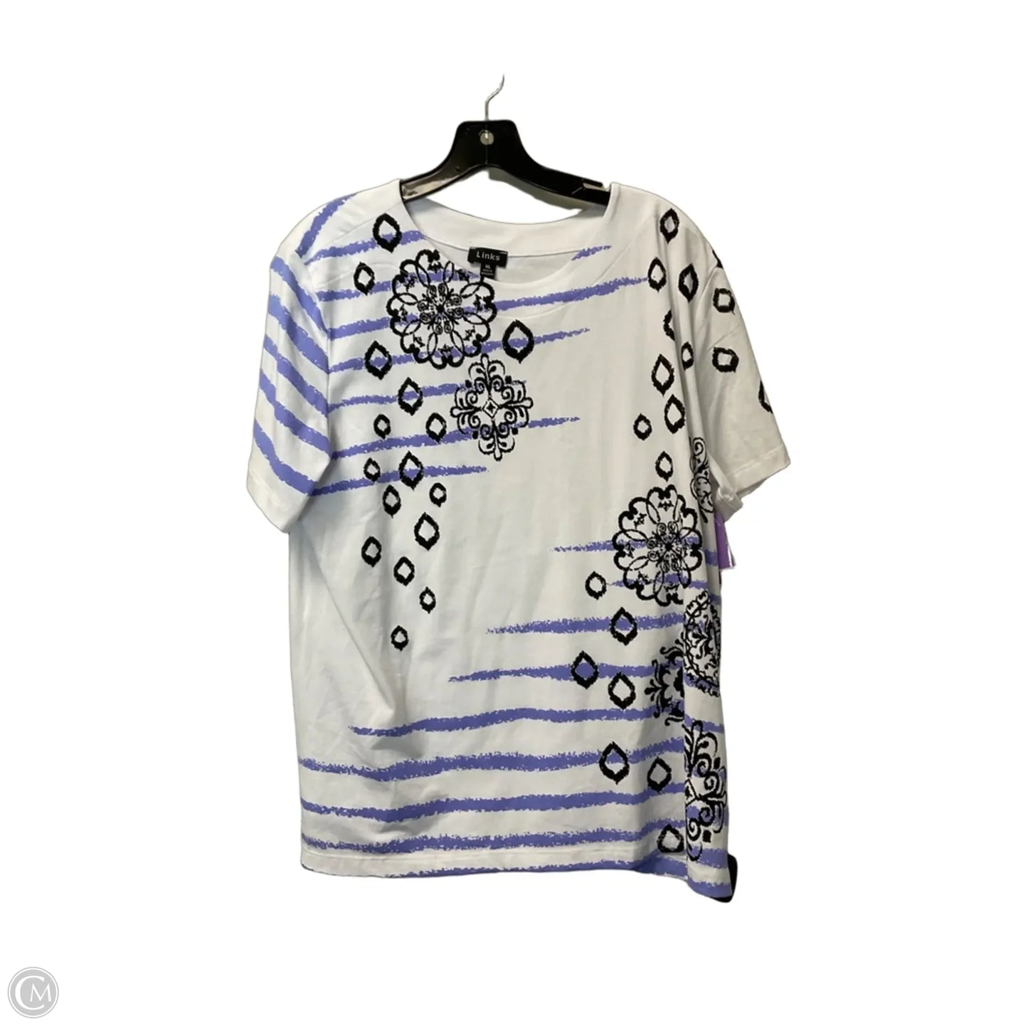 Top Short Sleeve By Clothes Mentor In White, Size: Xl