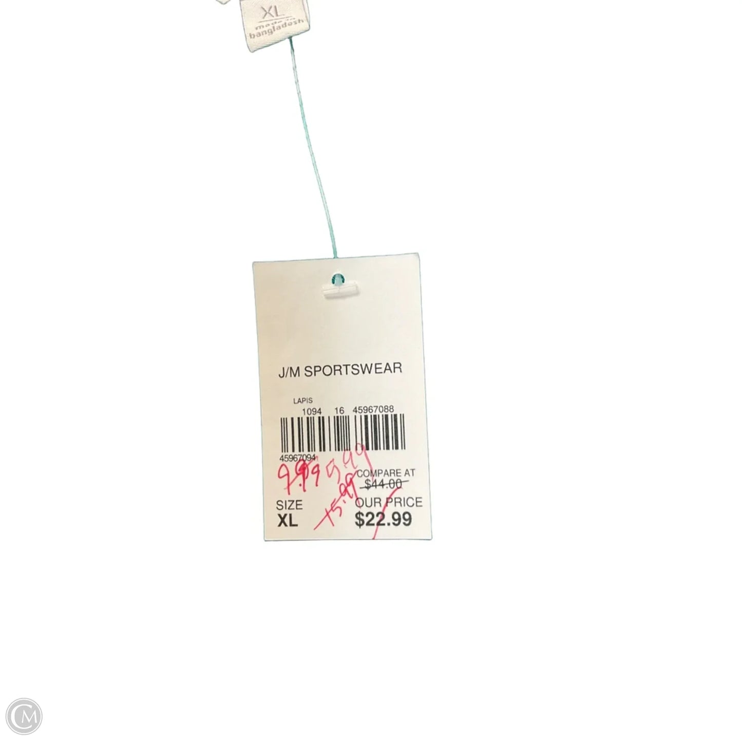 Top Short Sleeve By Cato In Teal, Size: Xl
