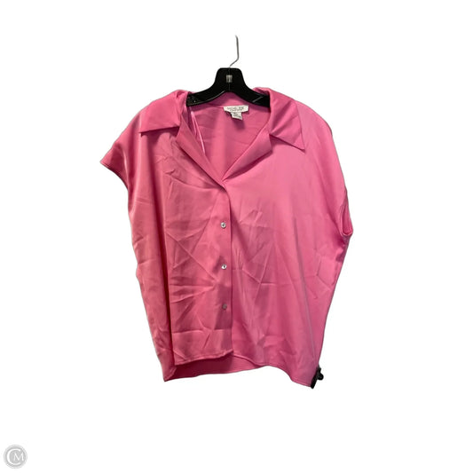 Top Short Sleeve By Rachel Zoe In Pink, Size: L