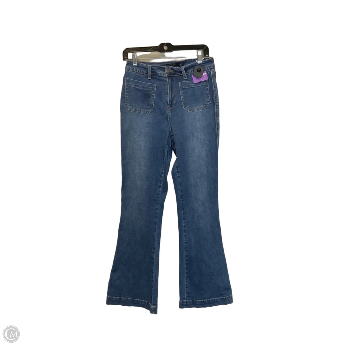 Jeans Flared By One 5 One In Blue Denim, Size: 6