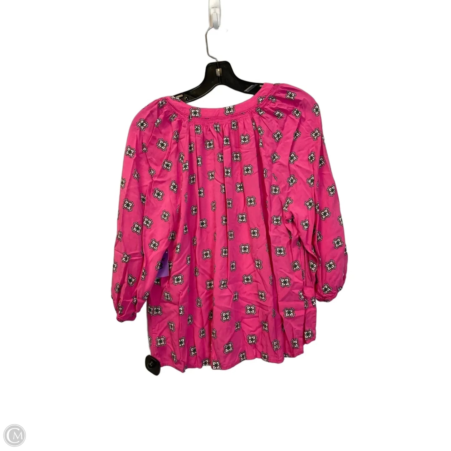 Top 3/4 Sleeve By Crown And Ivy In Pink, Size: Xlp