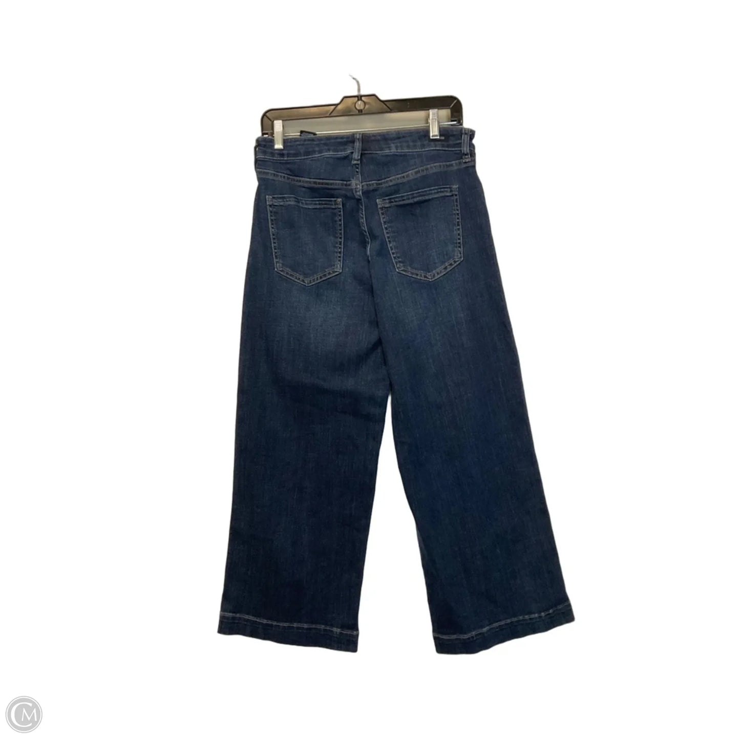 Jeans Wide Leg By Liverpool In Blue Denim, Size: 8