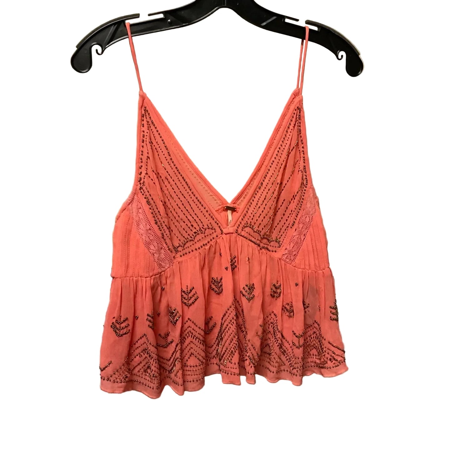 Top Sleeveless By Free People In Coral, Size: Xs