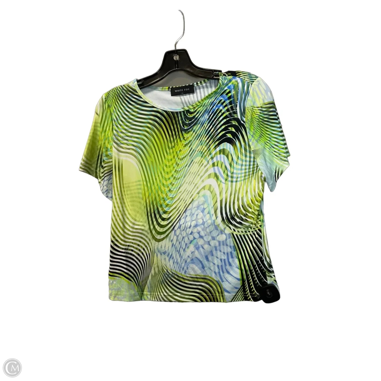 Top Short Sleeve By White Fox In Green, Size: Xl