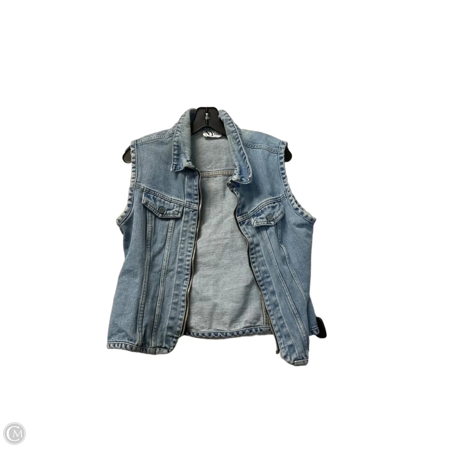 Vest Other By Clothes Mentor In Blue Denim