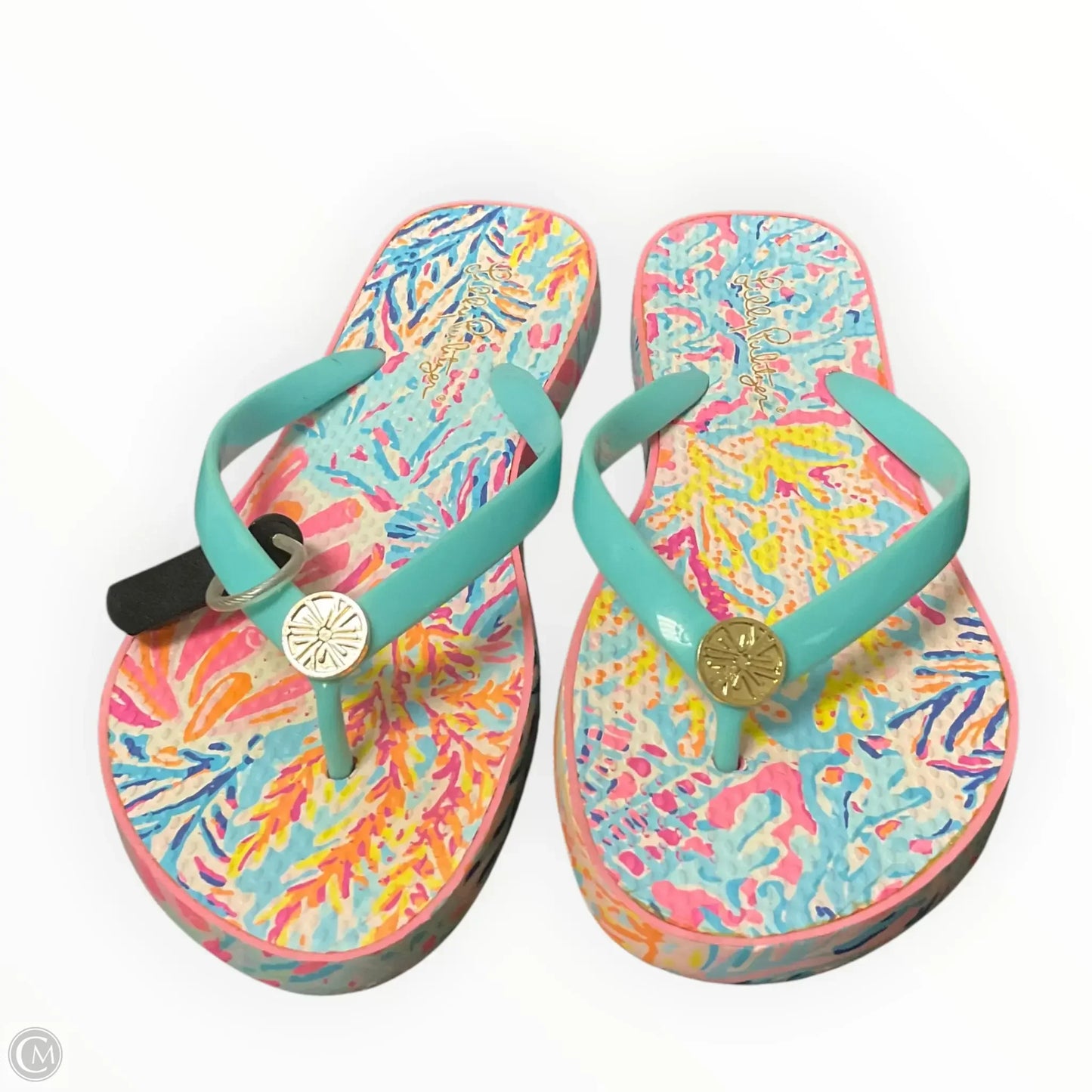 Sandals Designer By Lilly Pulitzer In Blue, Size: 6.5