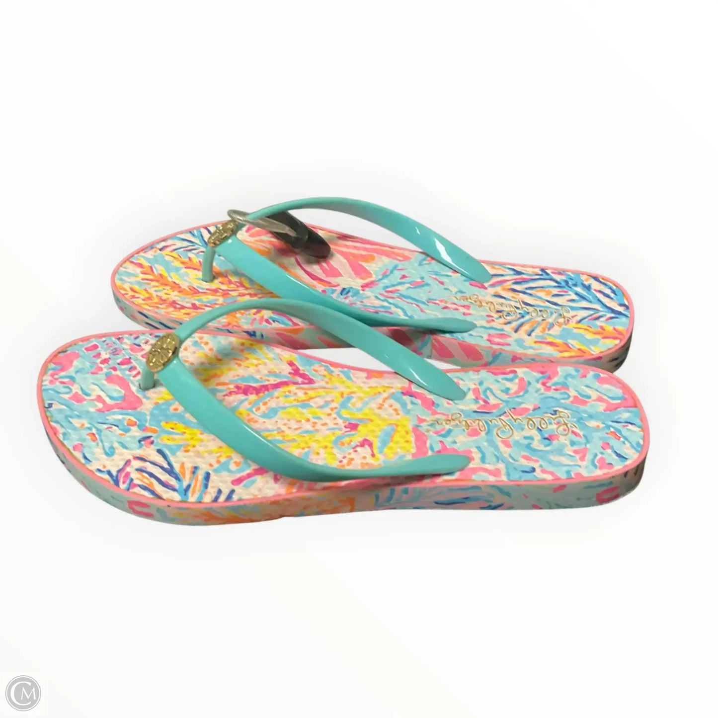 Sandals Designer By Lilly Pulitzer In Blue, Size: 6.5