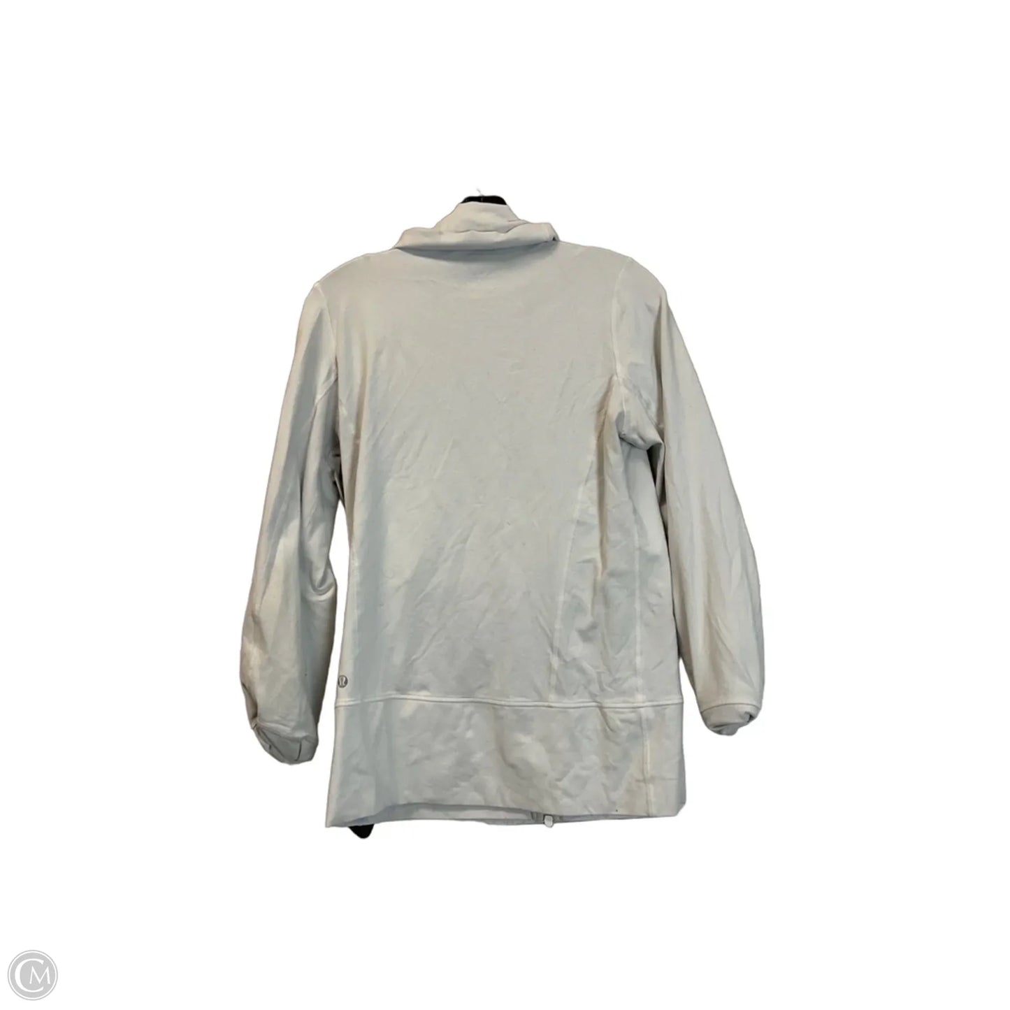 Athletic Jacket By Lululemon In White, Size: 8