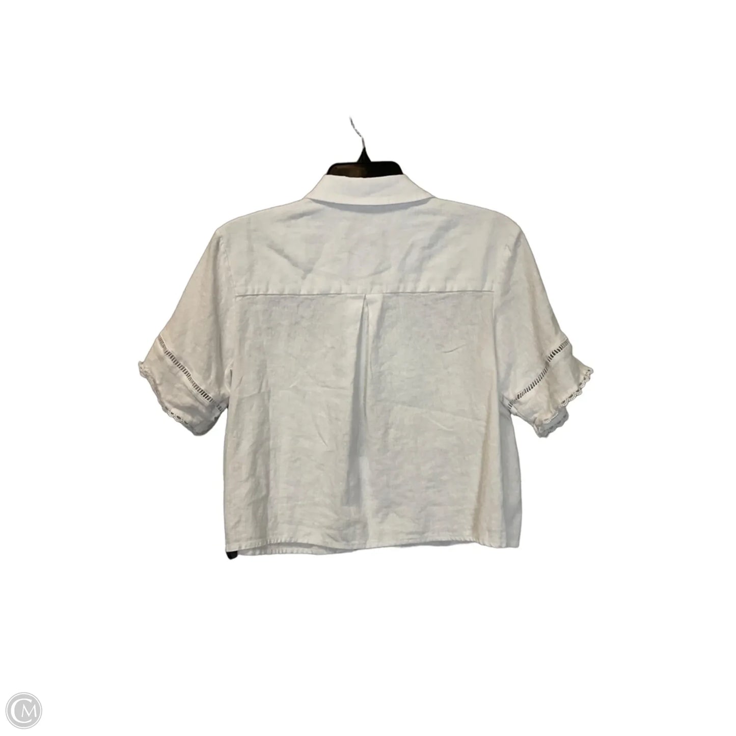 Jacket Shirt By Ellen Tracy In White, Size: S