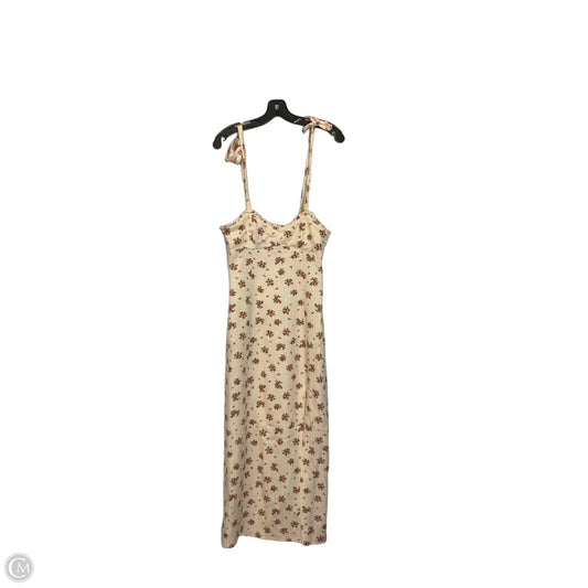 Dress Casual Midi By Zara In Tan, Size: S