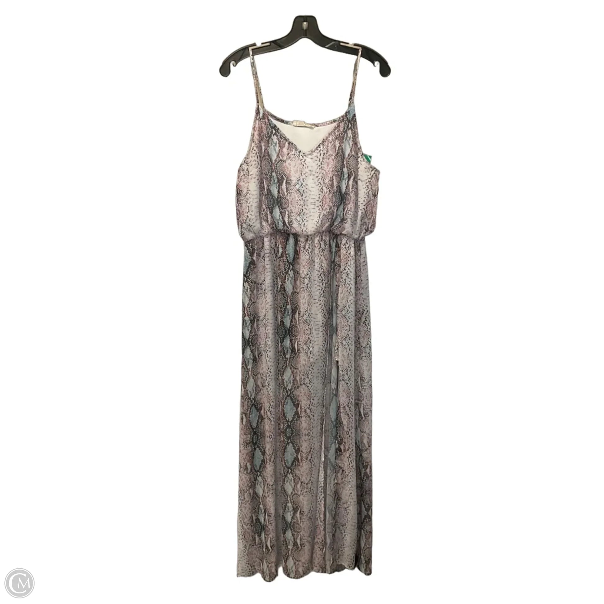 Dress Casual Maxi By Peach Love Cream California In Multi-colored, Siz