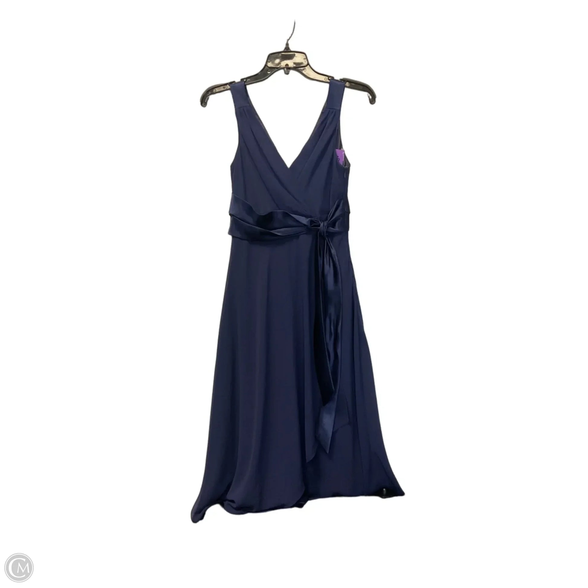 evan picone blue dress Evan Picone Women's Floral Halter Fit & Flare Midi Dress Size 8 Blue