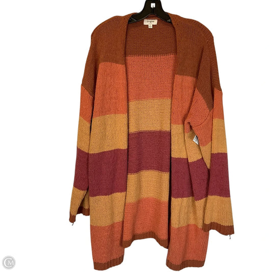 Sweater Cardigan By Umgee In Orange, Size: M