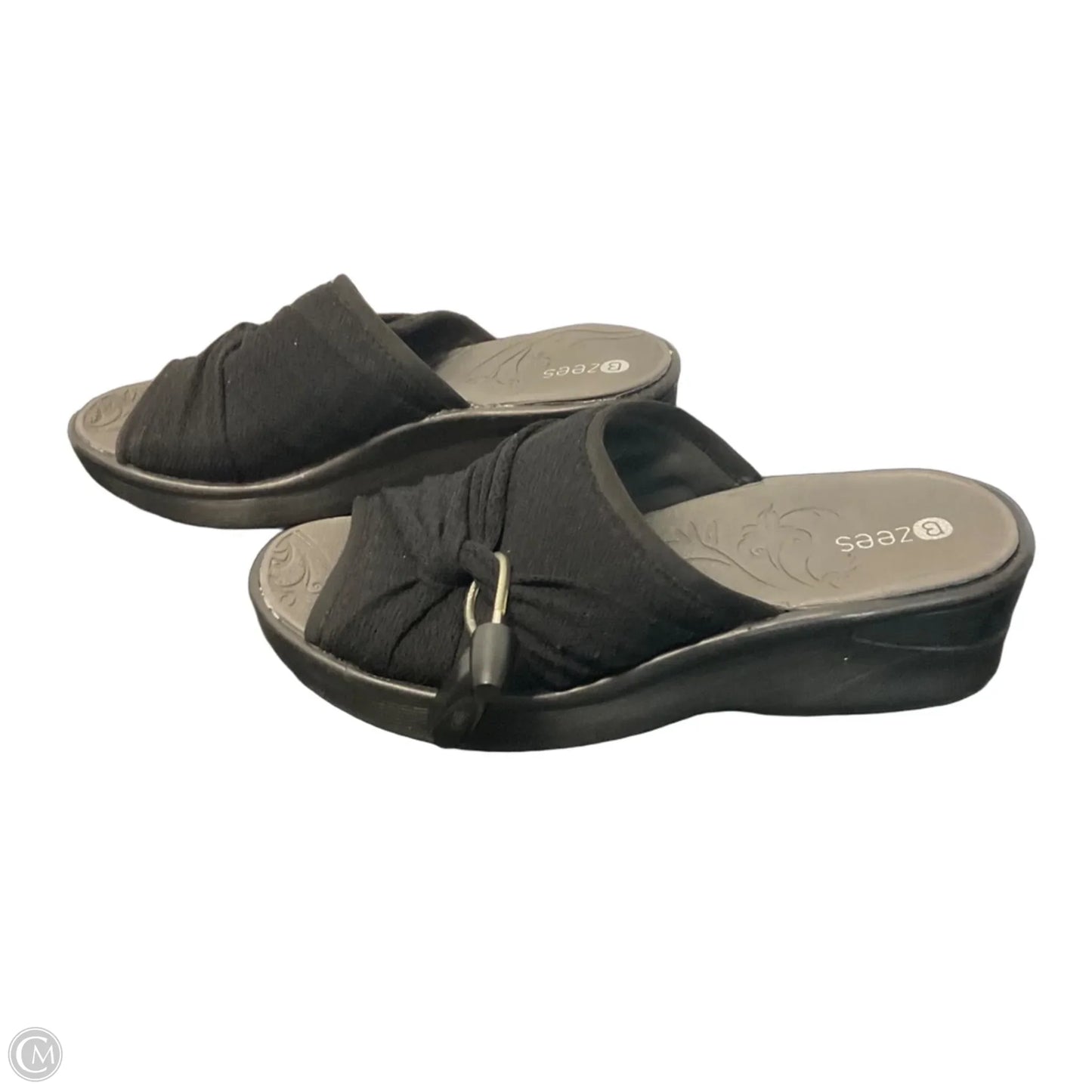 Sandals Heels Platform By Bzees In Black, Size: 7
