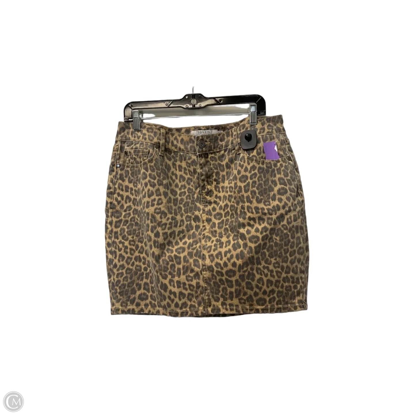 Skirt Mini & Short By Torrid In Animal Print, Size: 12