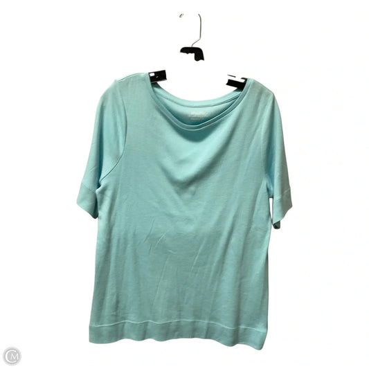 Top Short Sleeve By Chicos In Blue, Size: M