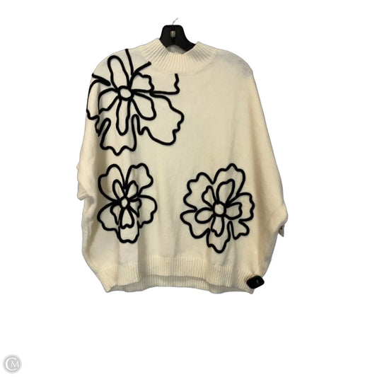 Sweater Short Sleeve By Easel In Cream, Size: S