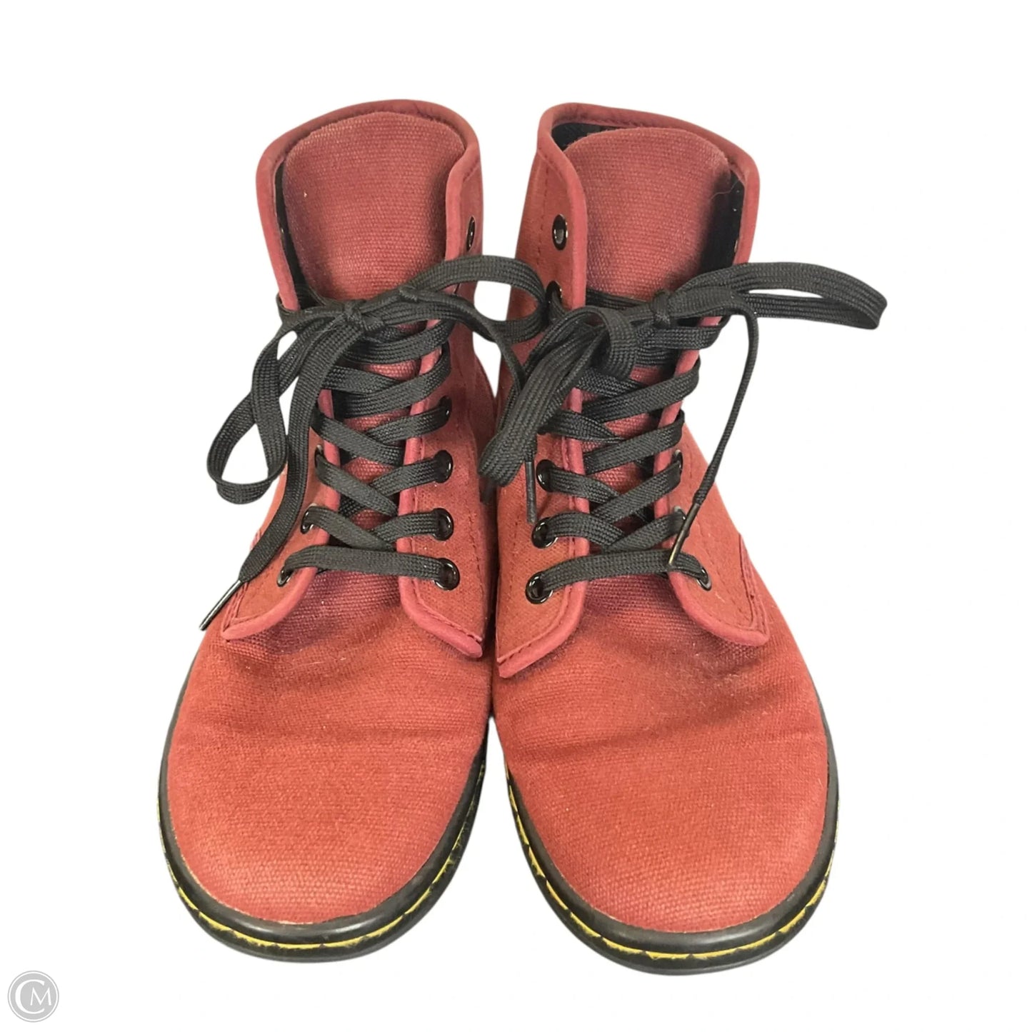 Boots Combat By Dr Martens In Red, Size: 7