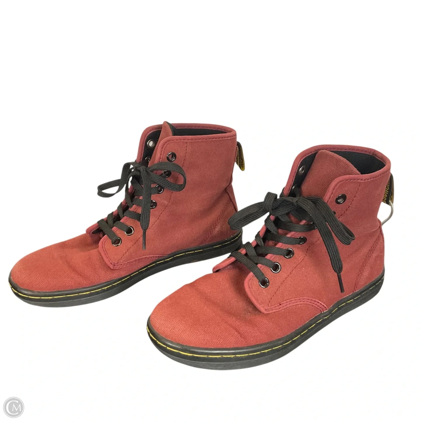 Boots Combat By Dr Martens In Red, Size: 7