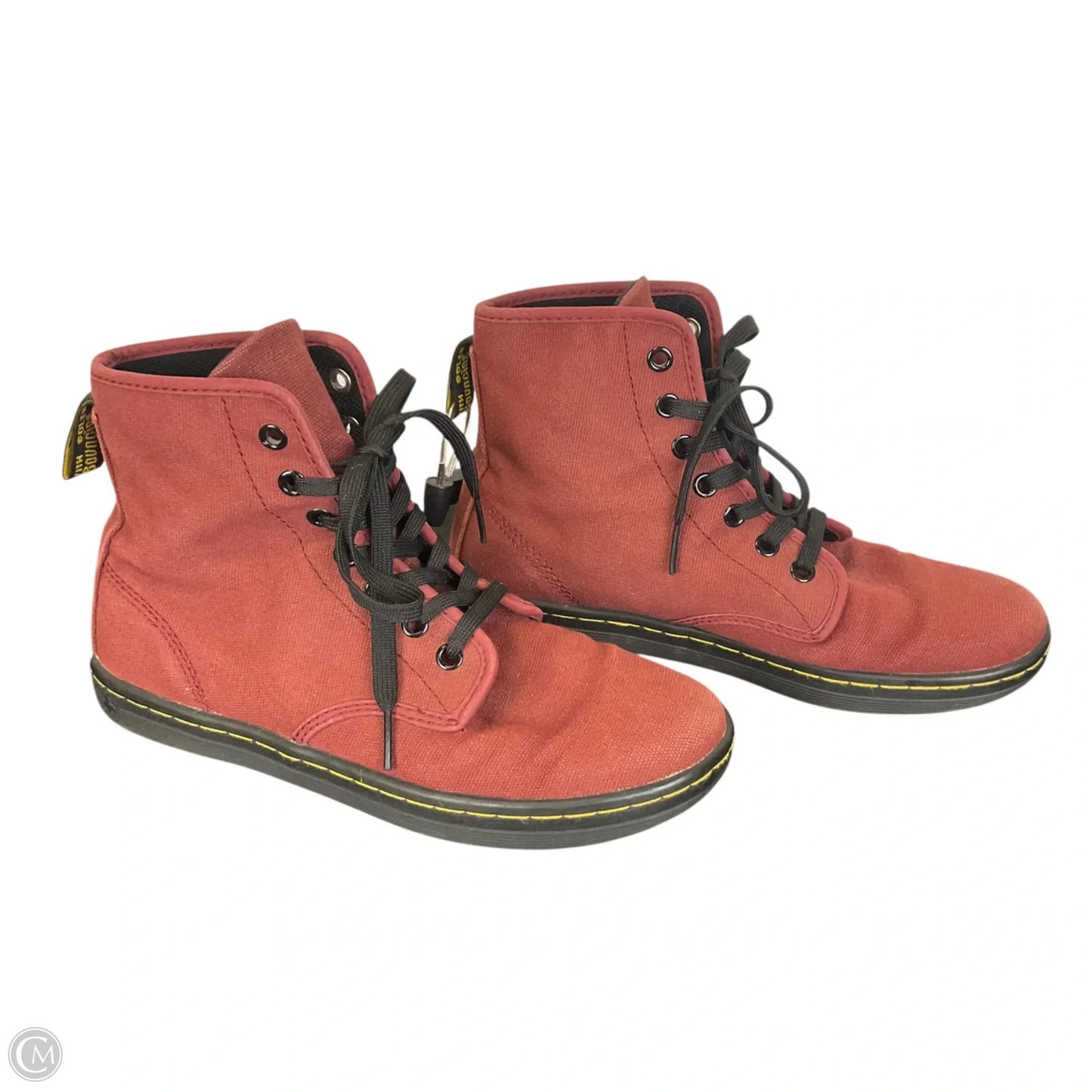 Boots Combat By Dr Martens In Red, Size: 7